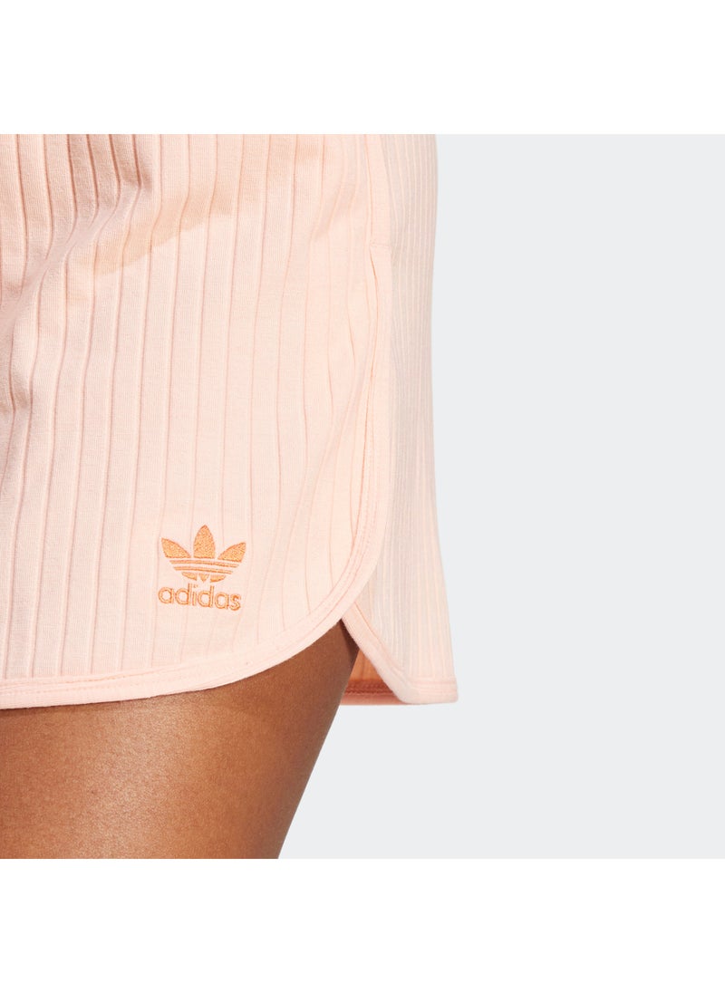 adidas Originals Essential Wide Ribbed Sprinter Shorts  - Image 4
