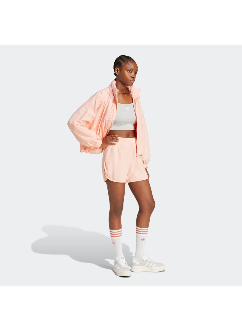 adidas Originals Essential Wide Ribbed Sprinter Shorts  - Image 5