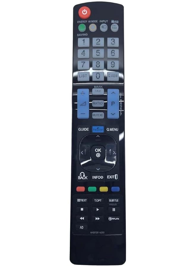 The Bros New AKB72914293 Replaced Remote Control Fit for LG LCD TV 50PT351-ZC 50PT351A-ZC 50PW450N-ZA 22LV551N-ZD 26LV550U-ZC - Image 1