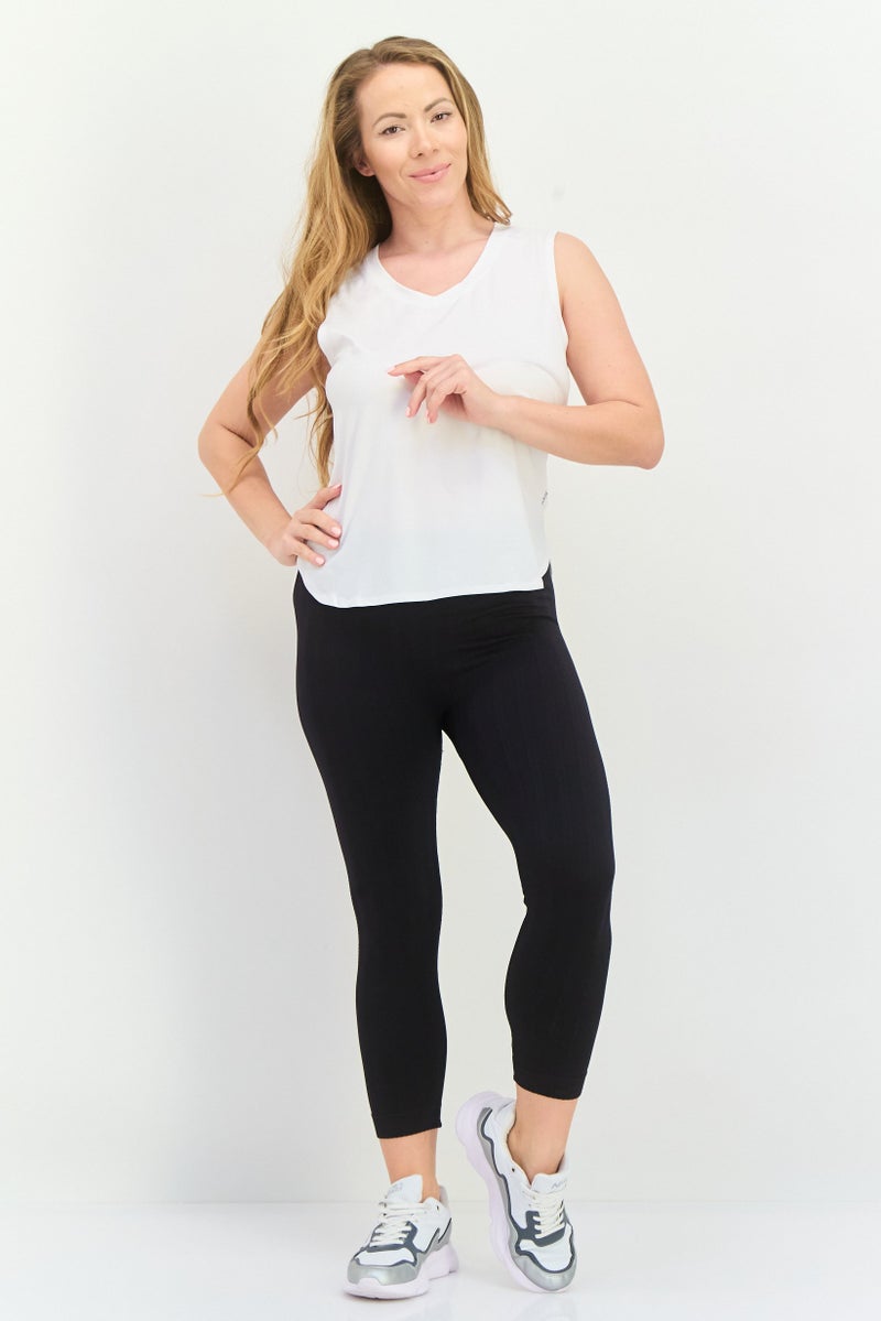 HEAD Women Sportswear Fit Sleeveless Training Top, White  - Image 4