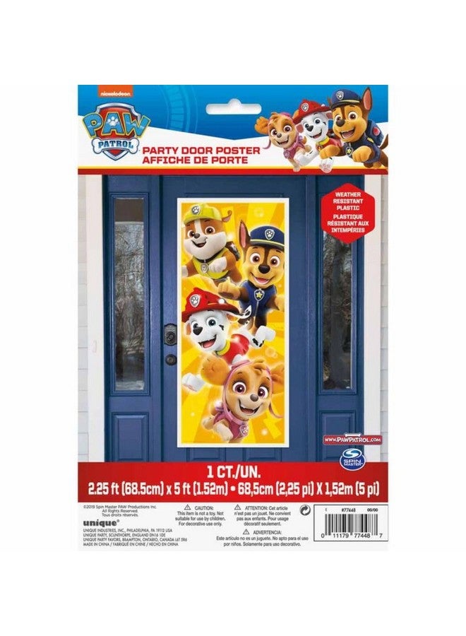 Unique Paw Patrol Door Multicolor Poster - 27" x 60" (1 Pc) - Adorable Wall Decor for Kids Room, Perfect Celebratory Accessory for Fans - Image 4