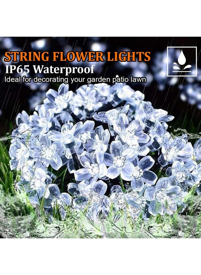 fizzytech فزيتيك 25 لمبة 4 متر أضواء سلسلة زهور مزهرة لتزيين المنزل ضوء ديوالي للحفلات أعياد الميلاد ديوالي عيد الميلاد (أبيض)(بلاستيك) - Image 4
