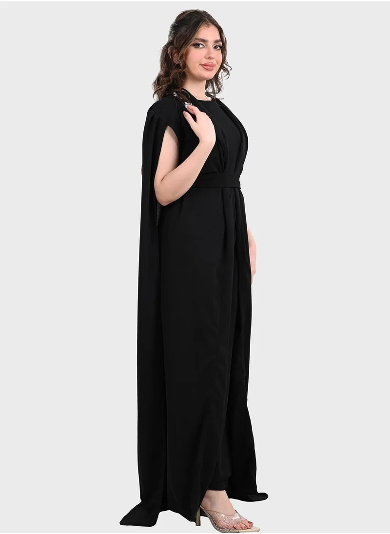 توب تاتو Emballished Split Sleeve Dress