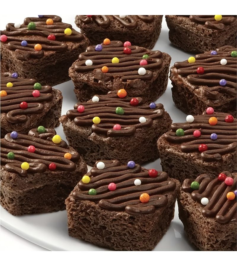 Dark Brown 1pc Mini Silicone Brownie Pan Square Baking Mold For Cakes Chocolates Confectionery Diy Baking And Jelly Making Tool Kitchen Essentials Back To School Season Wedding Season Halloween Party - Image 3