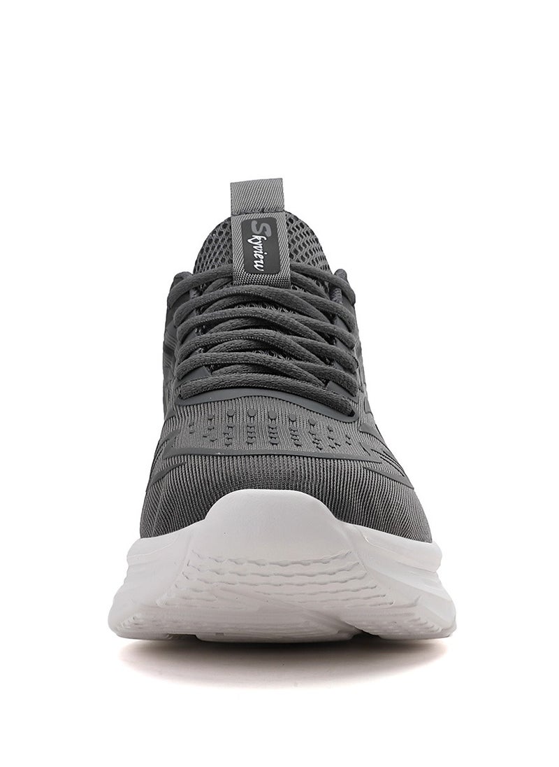 Sky View - Athlesiure Men Running Shoes Men Casual Breathable Walking Shoes Sport Athletic Sneakers Gym Tennis Slip On Comfortable Lightweight Shoes Grey - Image 1