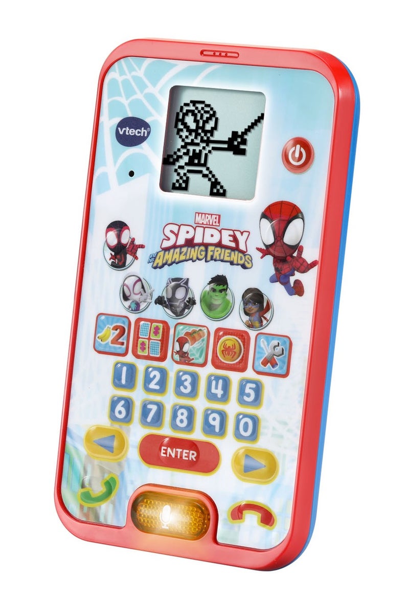 Vtech -  Spidey and His Super Friends - Learning Phone (Multicolor) | With the Original Voice of Spidey and Exciting Educational Games | For Children Aged 3-6 Years + - Image 3