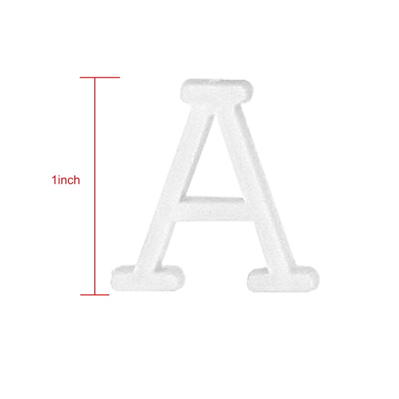 Veskaoty 1 Inch Letters for Felt Letter Board, 188 Pieces Including Characters, Numbers & Symbols for Changeable Plastic Message Boards by Veskaoty (White) - Image 5