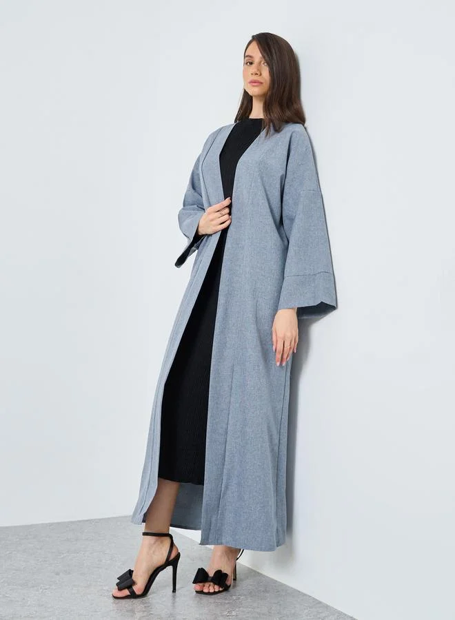 تايك تو عباية سادة مفتوحة من الأمام