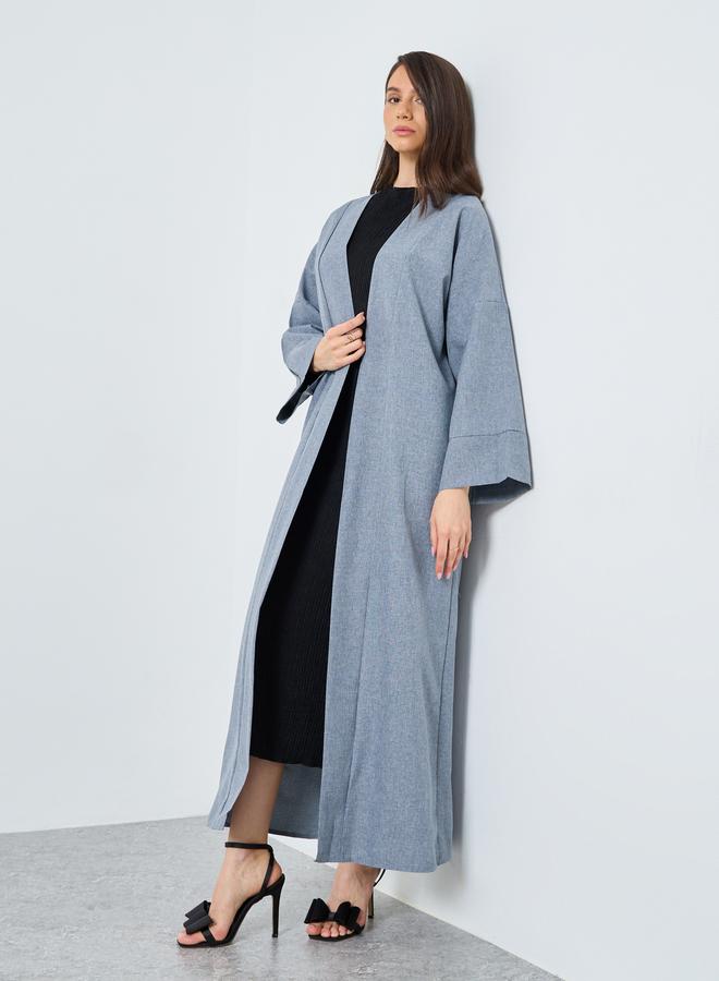 Take Two Solid Open Front Abaya - Image 3