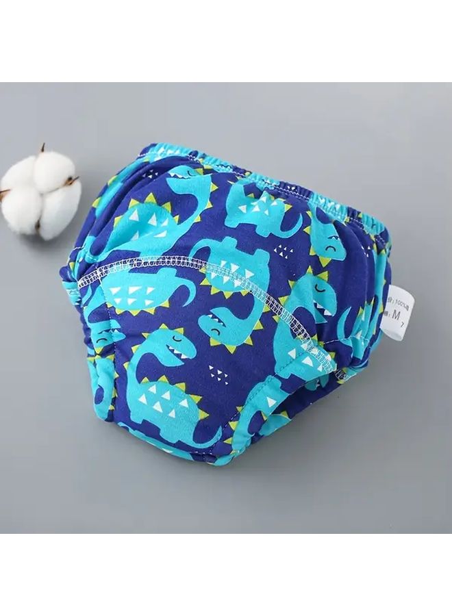 سراويل تدريب الأطفال القابلة للغسل تصميم الديناصورات ناعمة تسمح بمرور الهواء المقاس M 19-30 رطلاً (84-86) - Image 1