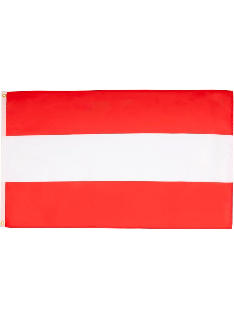 Austria Flag 3×5 Ft – Polyester Banner with Grommets for Outdoor & FIFA World Cup 2026 Decor ⚽🇦🇹 - Image 1