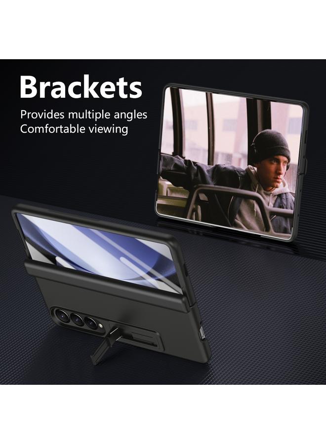 اس-توب جراب لهاتف Samsung Galaxy Z Fold4 جراب هاتف شامل مقاوم للصدمات مع حامل - Image 3