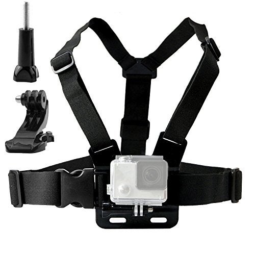 TEKCAM Chest Harness Mount Adjustable Chest Strap Belt with J Hook Compatible with Gopro Hero 13 12 11 10 9 8/AKASO EK7000 Brave 4 7/Vemont/WOLFANG/Surfola/Icefox Action Camera Accessories - Image 1