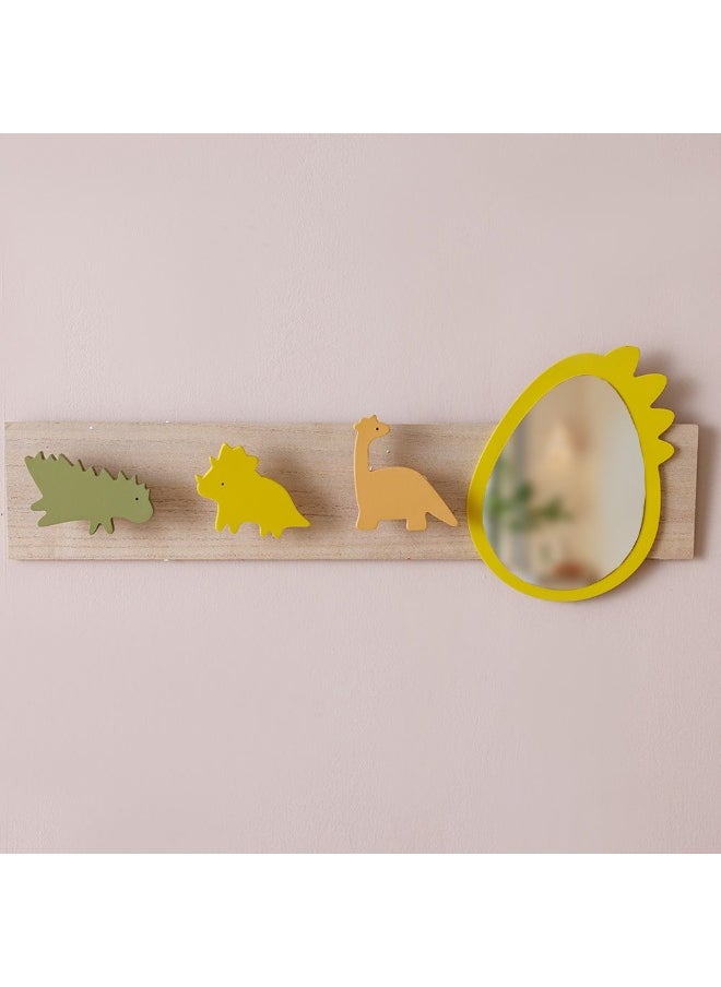 DANUBE HOME Meow Mdf Dino Hook  And  Mirror 60X23X4.5Cm  - Image 1