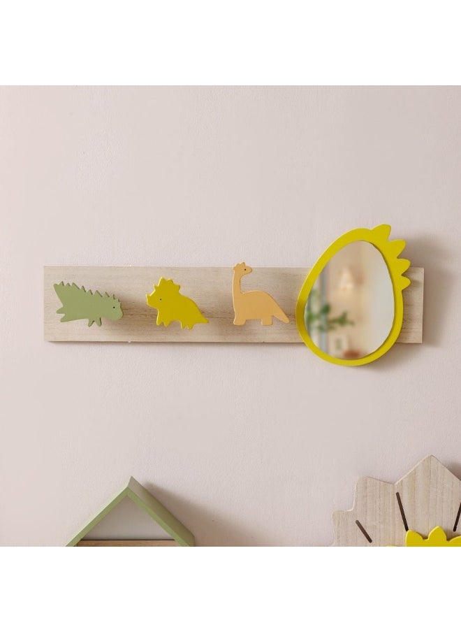 DANUBE HOME Meow Mdf Dino Hook  And  Mirror 60X23X4.5Cm  - Image 3