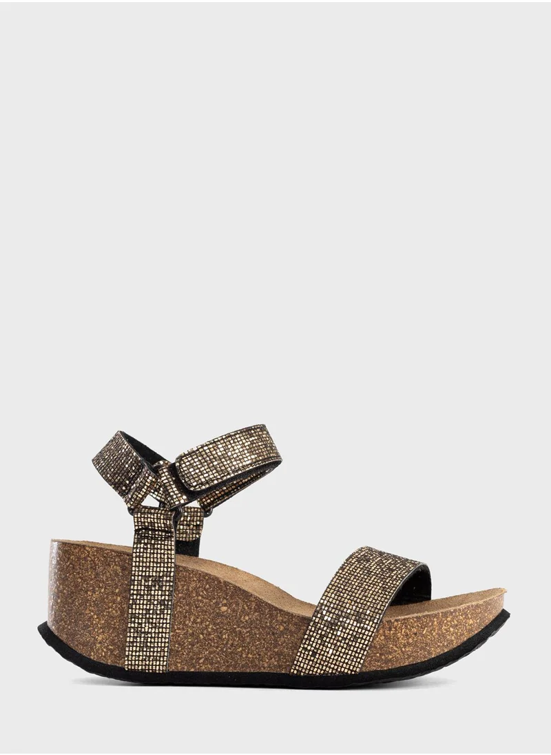 BAYTON Sines Multi Strap Wedge Sandals