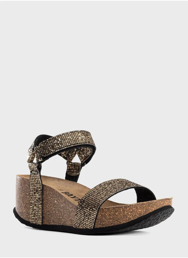 BAYTON Sines Multi Strap Wedge Sandals