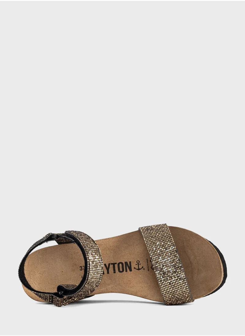 BAYTON Sines Multi Strap Wedge Sandals