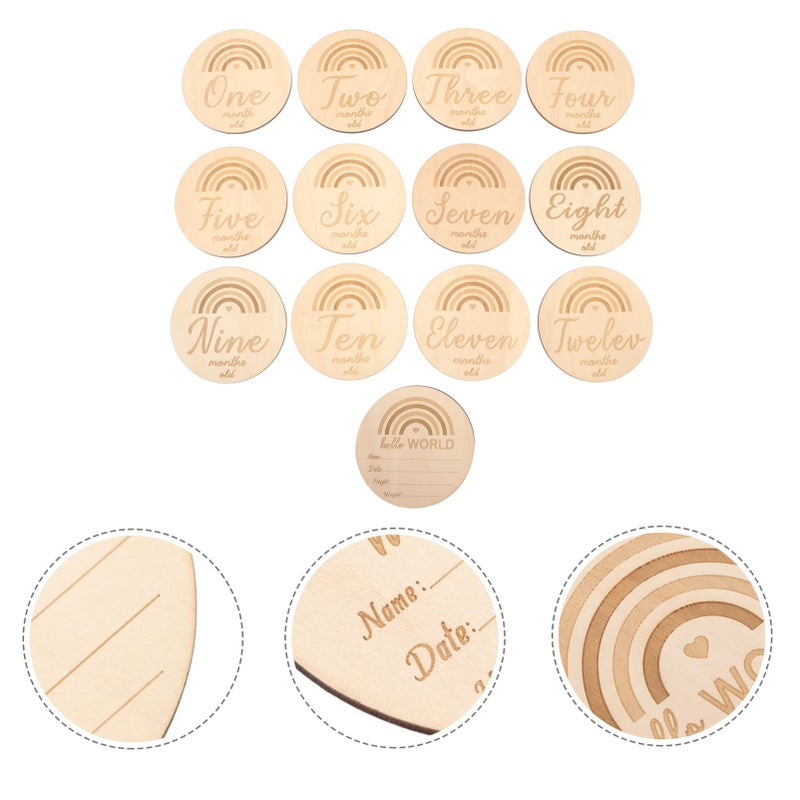 Double Sided Monthly Growth Discs For Newborn Photography First Year Keepsakes - Image 3