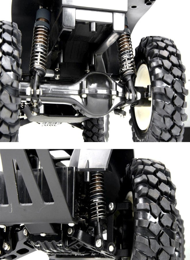 TOOMOD 1/10 70mm RC Oil filled Shock Absorbers kit for Tamiya CC01 WR-02 Axial SCX10 D90 HPI HSP 1/10 Crawler Car Buggy Car Upgrades Replace Parts (Grey） - Image 2
