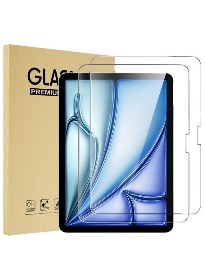 2 Pack Screen Protector for iPad Air 11-inch (M3 2025 / M2 2024) – Tempered Glass Film Guard for iPad A3266, A3267, A3270, A2902, A2903, A2904, 9H Hardness, HD Clear - Image 1