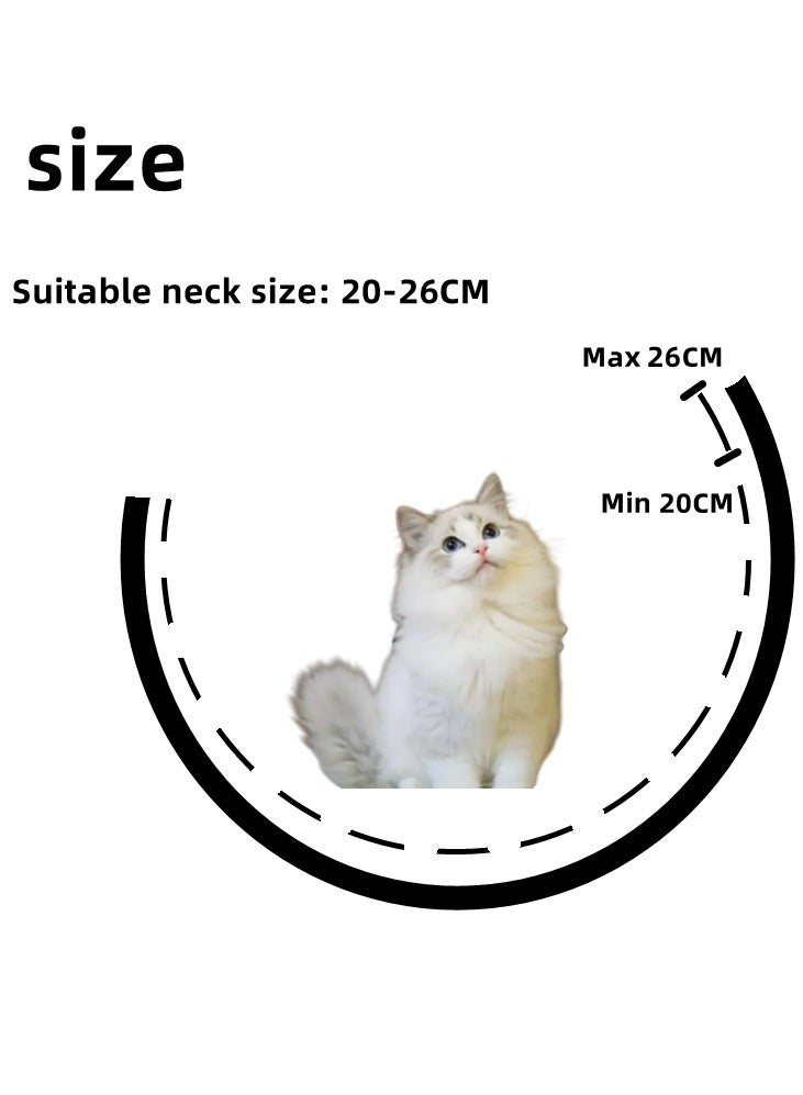 RTYY Cat Collar with Diamonds, Rhinestone Pet Collar Elastic Adjustable Collar Cat and Dog Small Pet Necklace Jewelry - Image 3