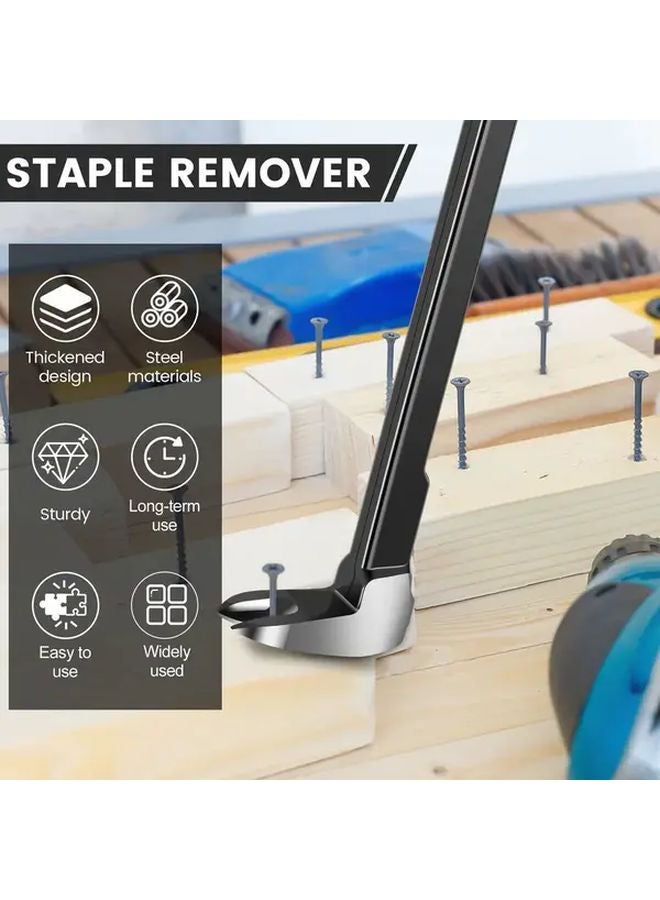 305mm Heavy Duty Nail Puller Crowbar Manual Remover Tool Non Slip Grip Durable Metal - Image 4