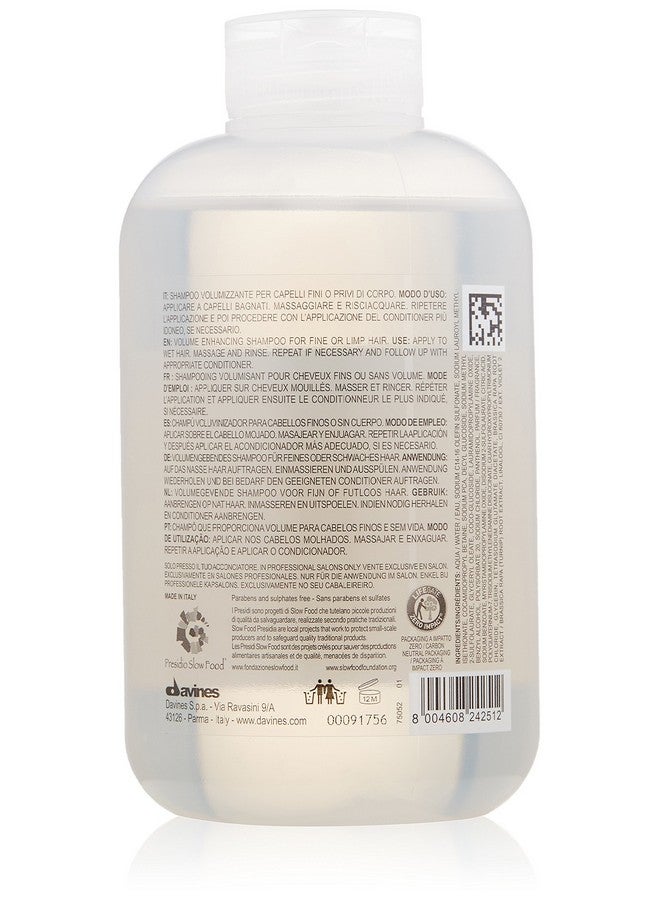 Davines Volu Shampoo ; Volume Shampoo For Fine Thin Hair Types ; Gentle Everyday Volumizing ; 8.45 Fl Oz (Pack Of 1) - Image 3