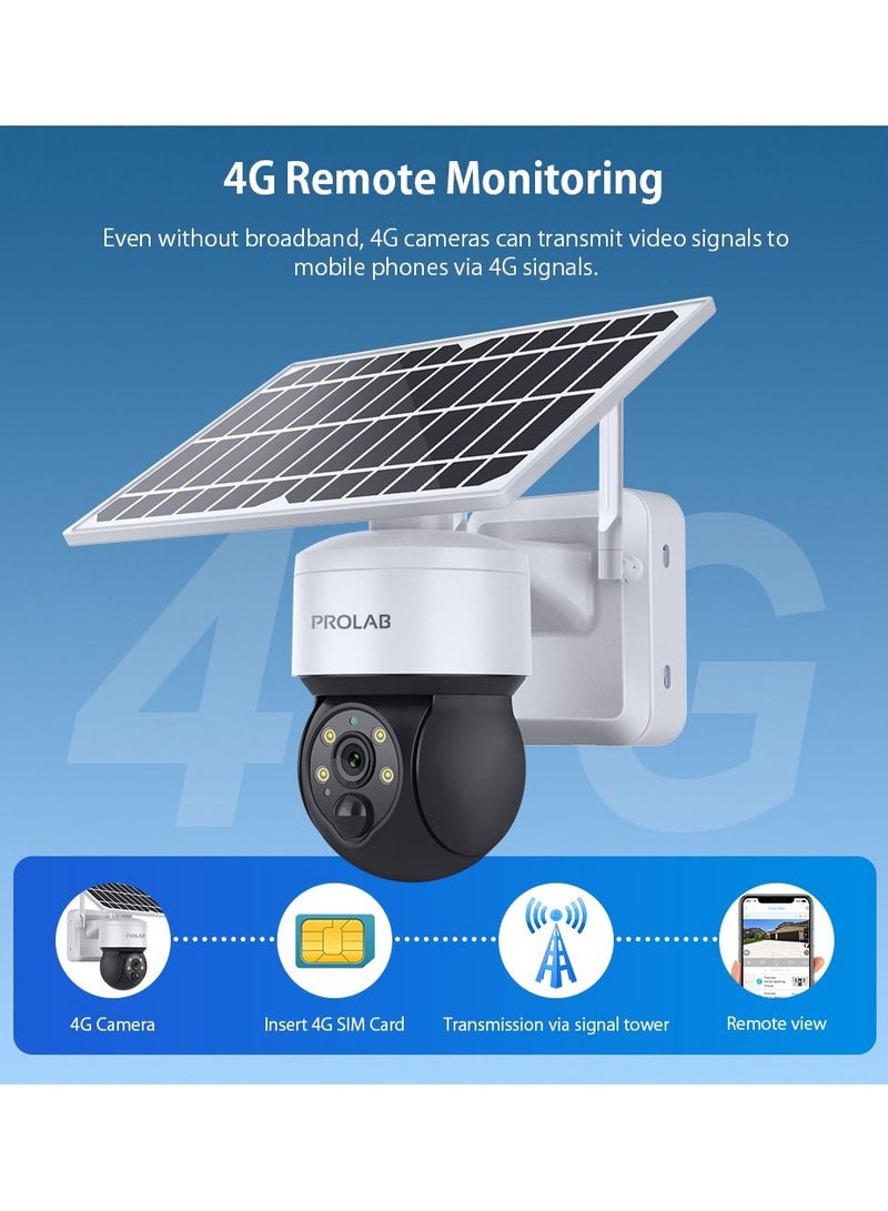 Prolab  Solar 4G Camera 6 Watts Battery with Two Way Communication - Image 1
