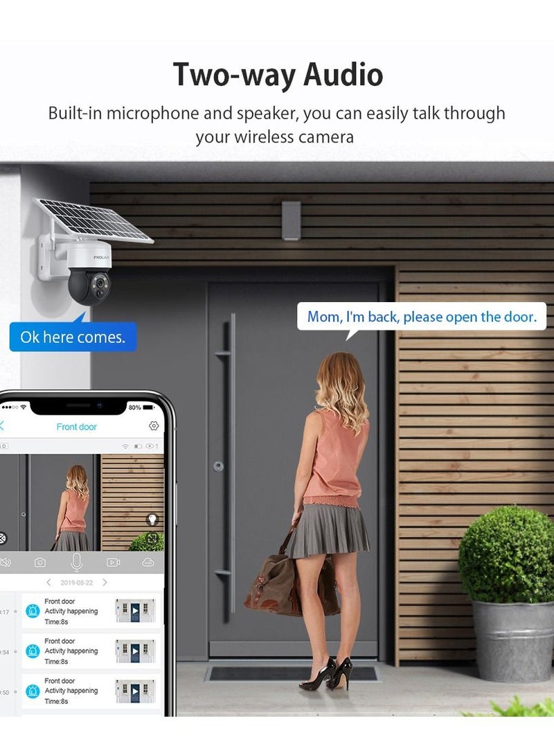 Prolab  Solar 4G Camera 6 Watts Battery with Two Way Communication - Image 4