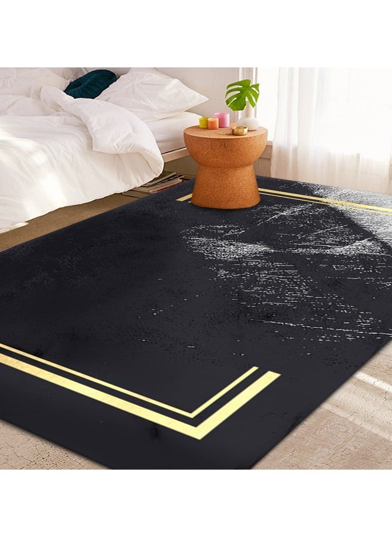 Loquat Squality Polyester Fiber Rectangular Simple And Comfortable Carpet(Carpet Only) 