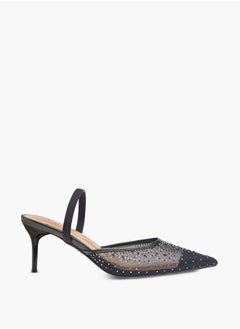 Celeste Women's Embellished Pointed Toe Shoes with Stiletto Heels Ramadan Collection  - Image 3
