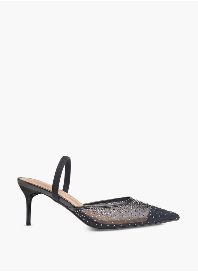 Celeste Women's Embellished Pointed Toe Shoes with Stiletto Heels  - Image 3