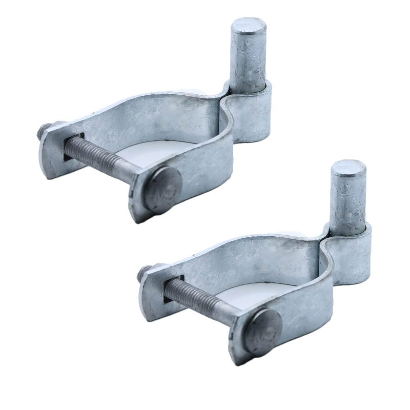 238 Chain Link Fence Gate Post Hinge Use for 238 in Outside Diameter 2 38 OD PostPipe Galvanized Chain Link Post Gate Hinge NutBolt Included for Hinge