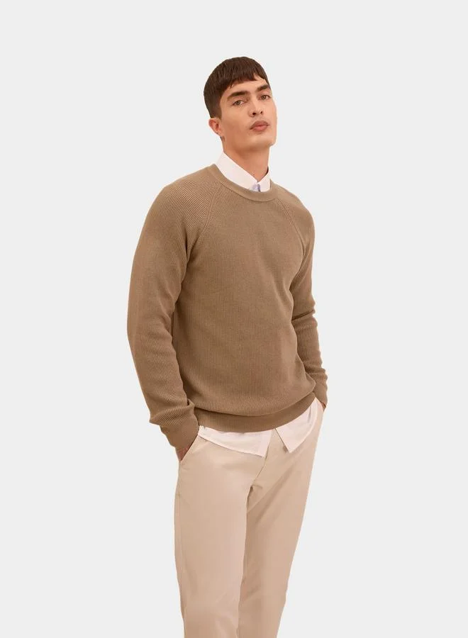 DeFacto Regular Fit Crew Neck Knit Sweater by Styli