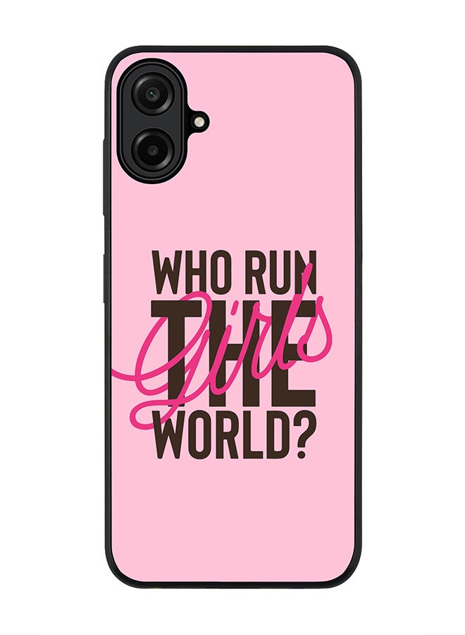 For Samsung Galaxy A07 4G Case,Slim fit Camera Protection, Shockproof Thin Phone cover  - Who run the world?