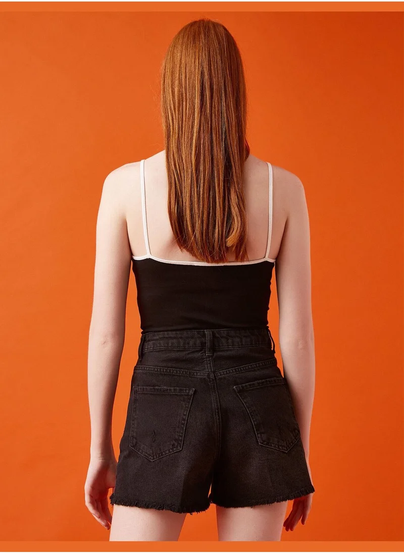 كوتون Slogan Tanktop Cotton