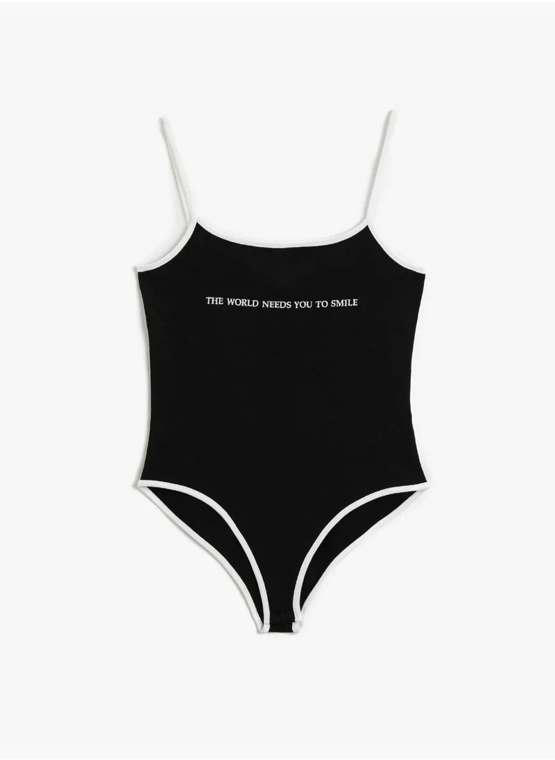 كوتون Slogan Tanktop Cotton