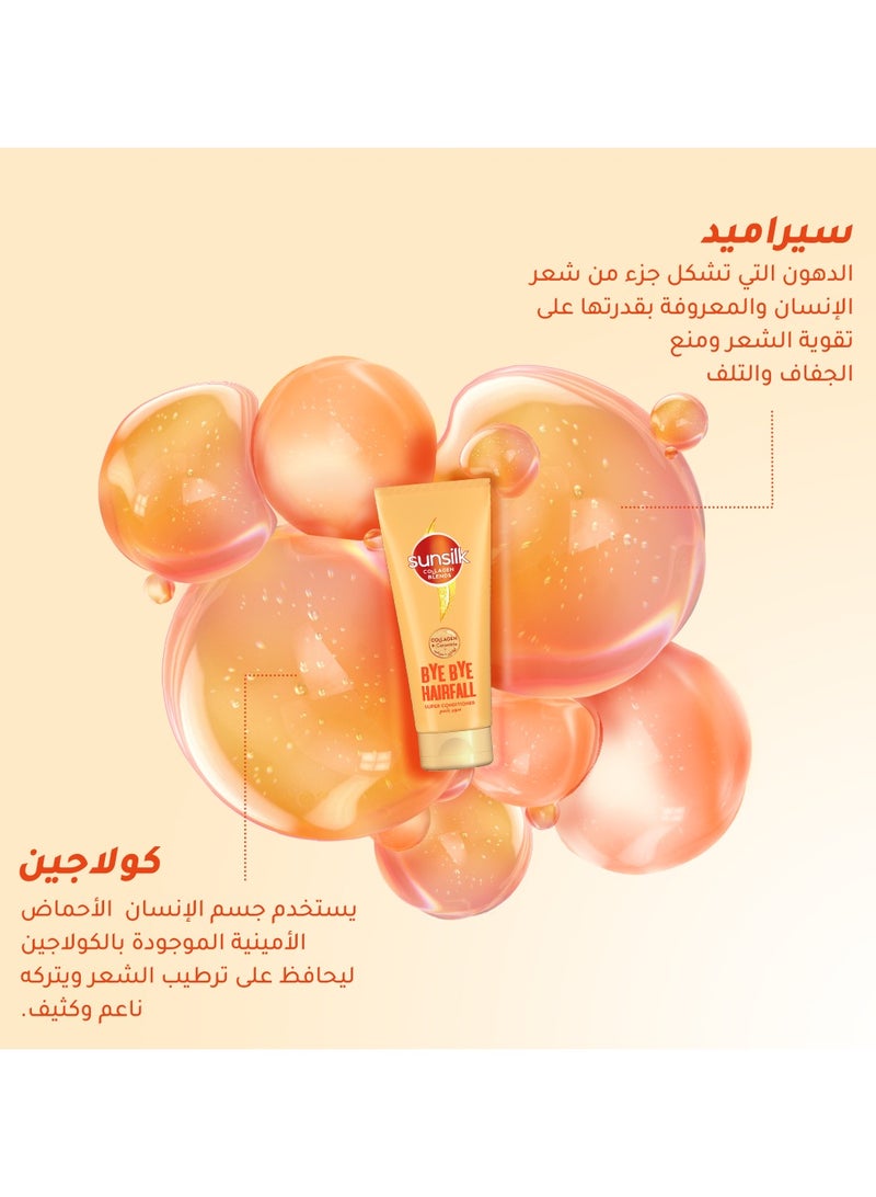 صانسيلك سوبر بلسم خالي من السلفات صانسيلك مزيج الكولاجين وداعاً لتساقط الشعر,يعيد مرونة شعرك ويجعله ١٠ مرات أقوى مع الكولاجين و السيراميد 170 مل - Image 3