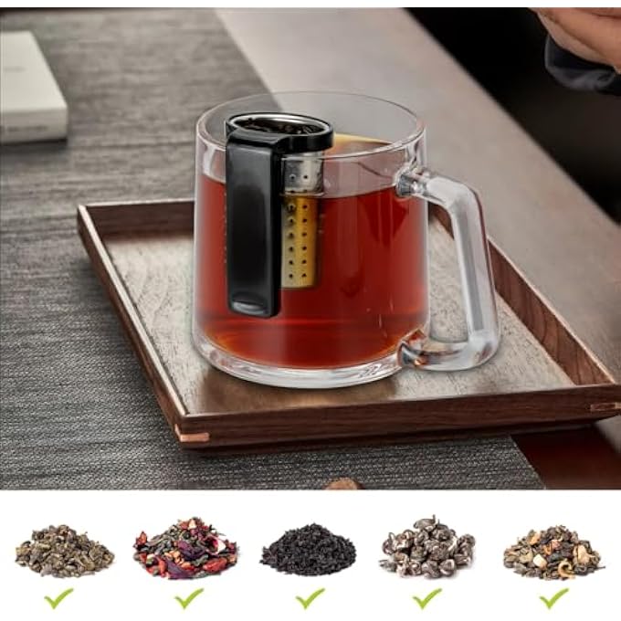 KASTWAVE Tea Infuser 2Pcs Tea Strainers For Loose Tea Tea Steeper Diffusers For Loose Tea - Image 3