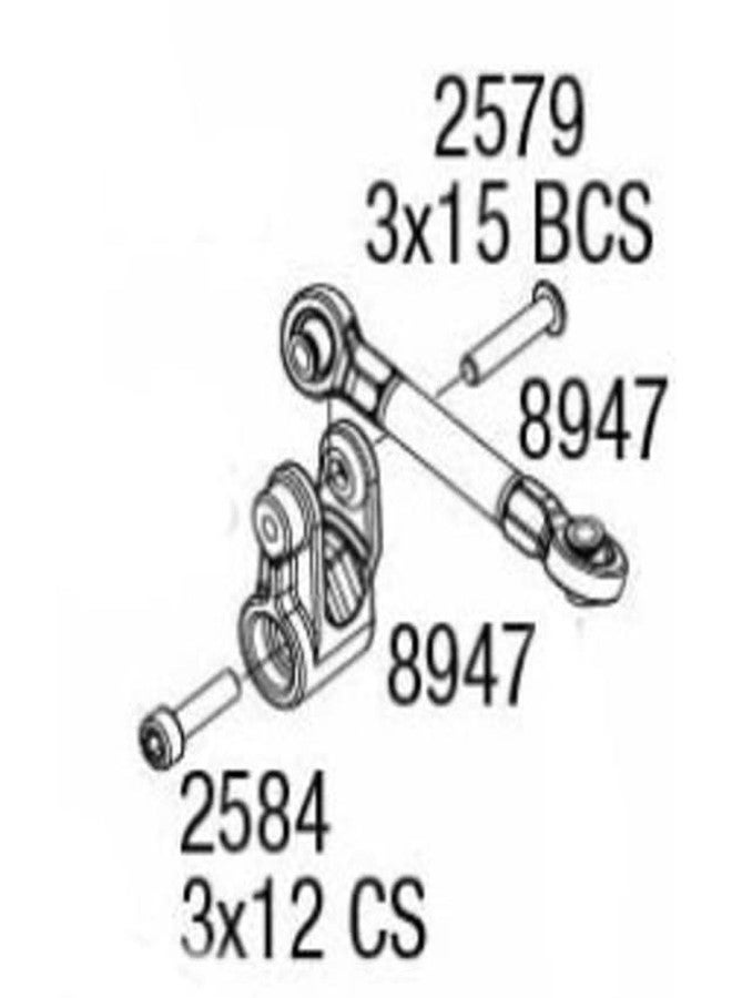 Hot Racing MXX48SH25 Aluminum Fixed Link Steering 25t Servo Arm - Image 2