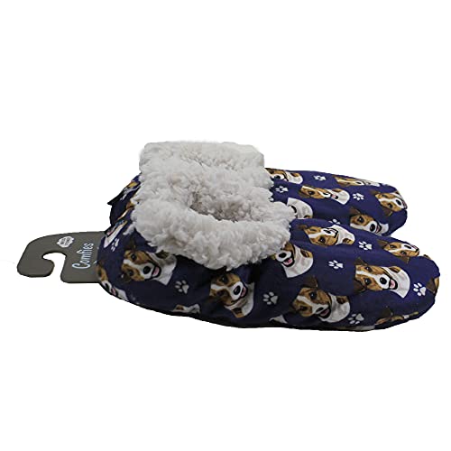 Comfies Jack Russell Terrier Super Soft Slippers - E&S Pets - Jack Russell Terrier Gifts - Cozy House Slippers - Non Skid Bottom - One Size Fits Most - Sherpa Slipper - Pet Lover Gifts For Men And Women - Image 3