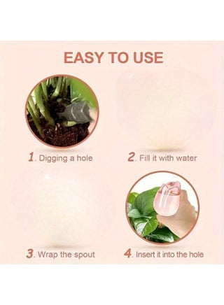 4 Pcs Plastic Tulip Automatic Watering Device, Self Drip Irrigation for Potted Plants, Slow Release Waterer for Indoor Outdoor Garden Home - view 5