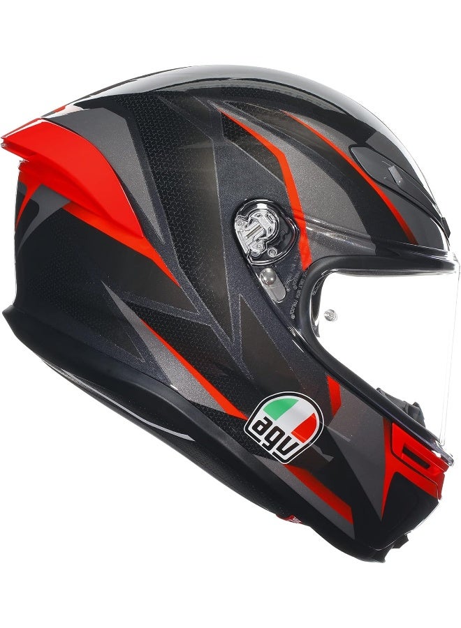 AGV K6 S E2206 مبلق شلاسكوت أسود/رمادي/أحمر S - Image 4