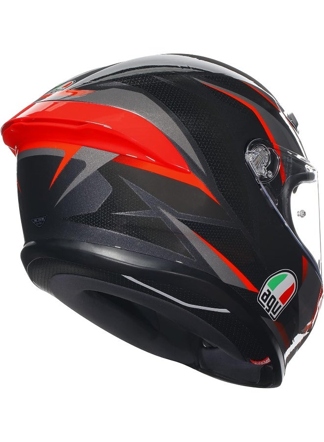 AGV K6 S E2206 مبلق شلاسكوت أسود/رمادي/أحمر S - Image 5