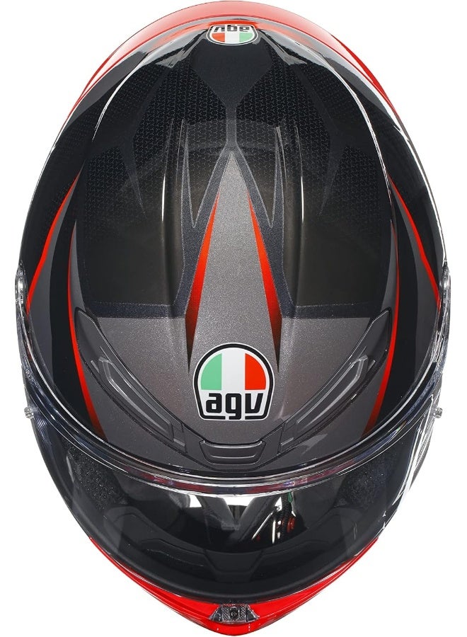 AGV K6 S E2206 مبلق شلاسكوت أسود/رمادي/أحمر S - Image 2
