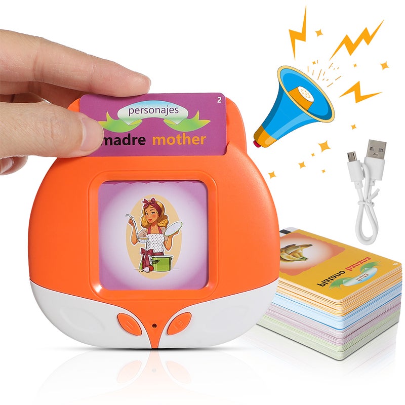1 Set Toddlers Talking Flash Cards Toy Words Learning Teaching Card Insert Machine Toy Sensory Toy - Image 2