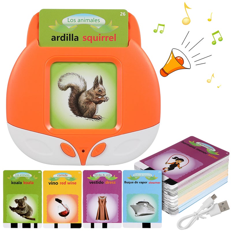 1 Set Toddlers Talking Flash Cards Toy Words Learning Teaching Card Insert Machine Toy Sensory Toy - Image 1