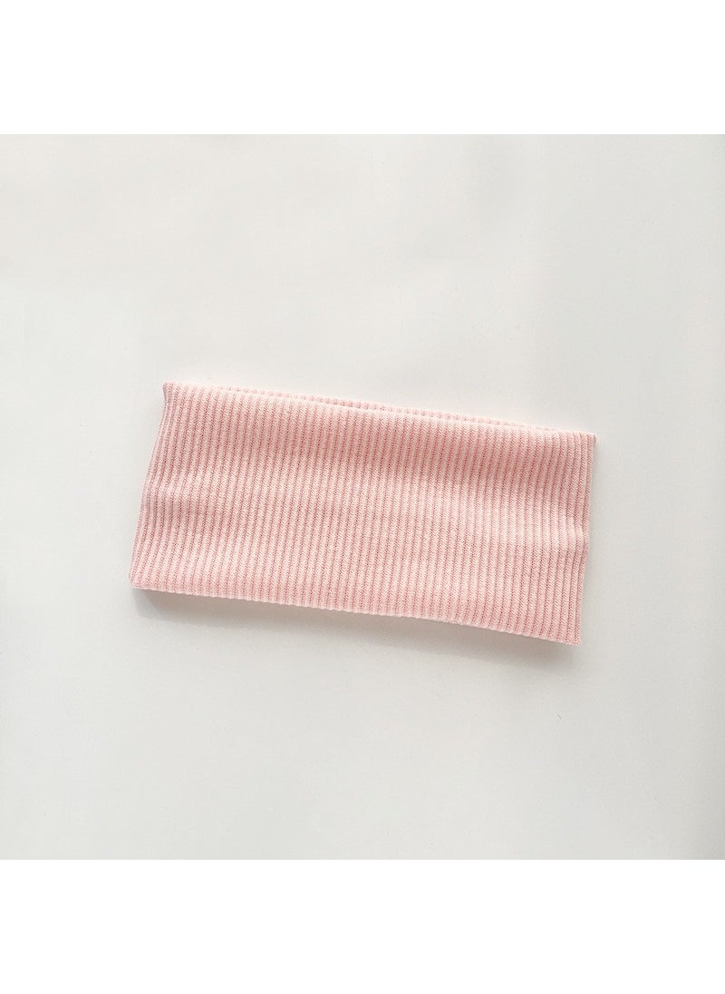 Generic - Elastic Knit Headband Unisex Sport Sweatband FD05-bright pink - Image 1