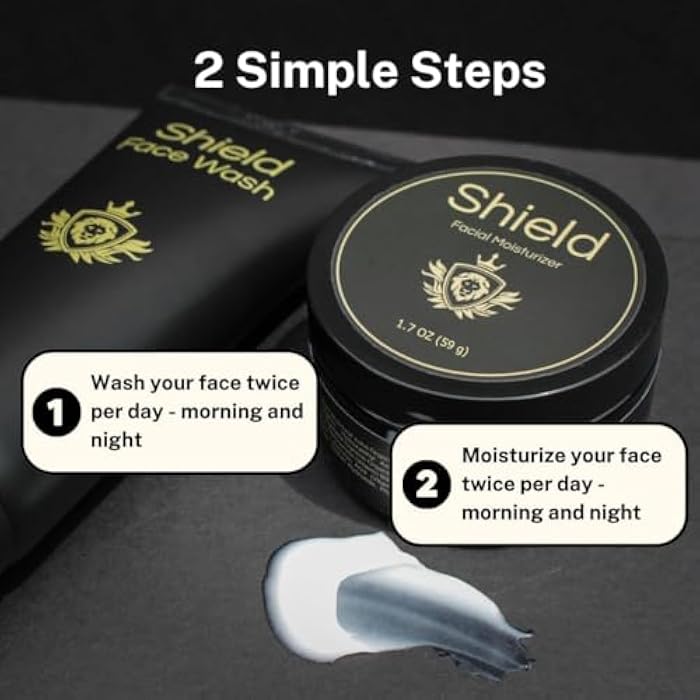 Shield Acne System for Men and Boys, Face Wash, Moisturizer, Pimple Patches, Shield Men's Skin Care Set (2 Months) - Image 5